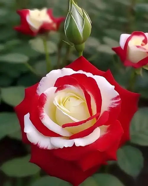 分享图片——双色双生月季花《欣赏》