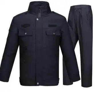 佐名仕单位羊毛春秋执勤服保安夹克外套男女检测制服毛料工作秋上衣