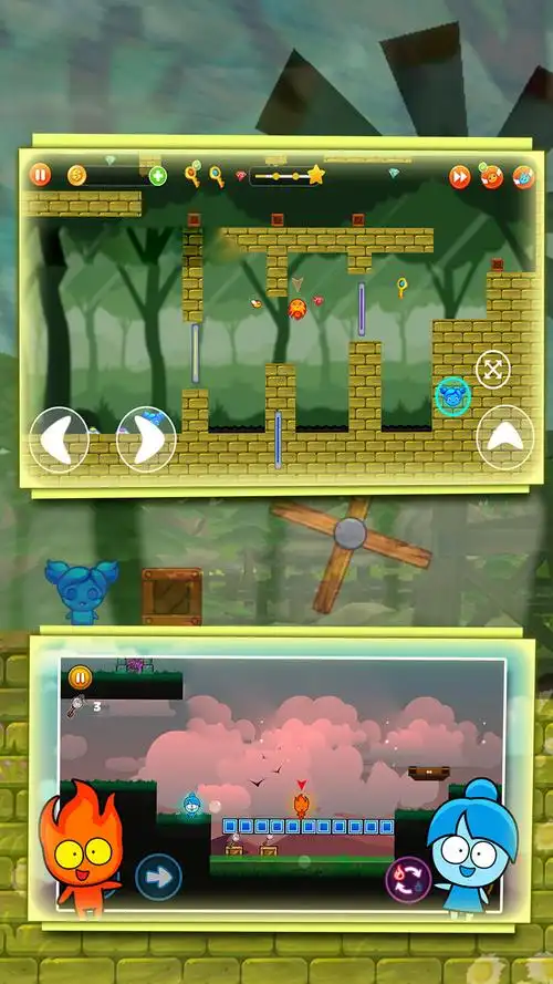 森林冰火人双人闯关-森林冰火人:勇闯森林神庙双人版下载-昆多手游