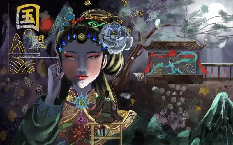 京剧国粹插画图片壁纸