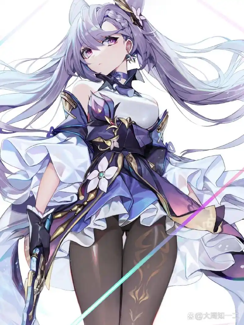 二次元游戏《原神》-刻晴 刻晴是游戏《原神》中的5星雷系角色,璃月