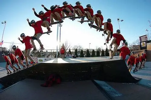 慢动作排列摄影