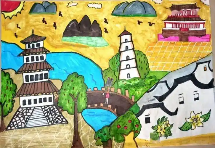 投票我眼中的古厝少儿创意画开始投票啦