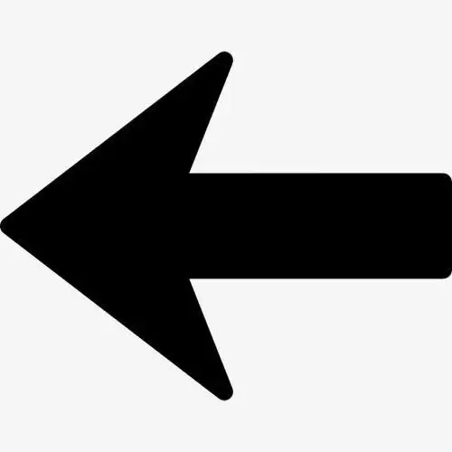 向左箭头的轮廓图标