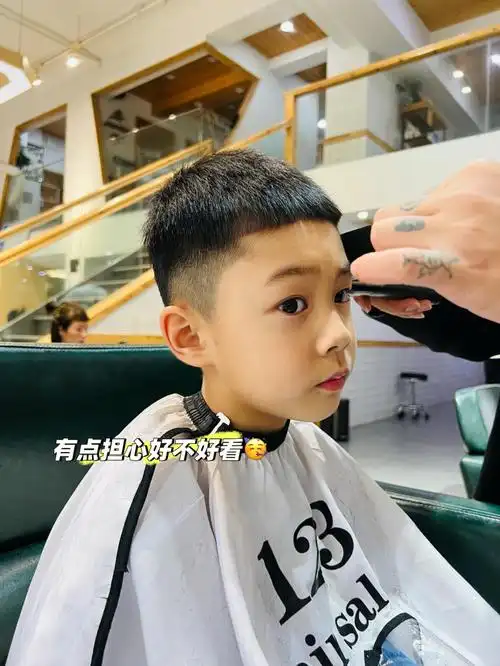 栗子头发型  #男孩发型 #宝藏男孩冬天的时候想弄个狼尾～可惜养了一