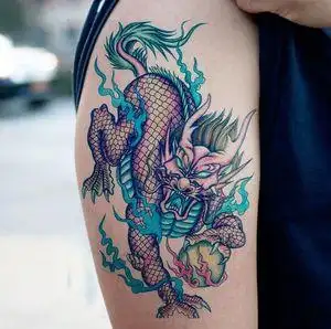 火麒麟纹身贴纸专场