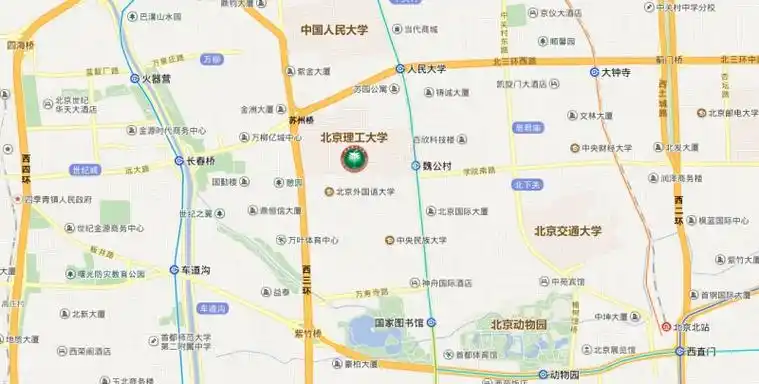 学校中关村校区地理位置