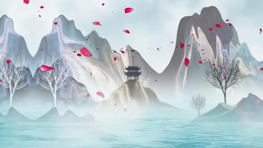 《谛仙》唯美古风歌曲背景_1920x1080_高清视频素材下载(编号:5301625