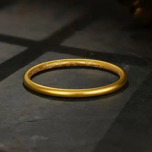 周六福黄金古法龙凤镯手镯足金计价玺古金系列送妈妈送女友礼物