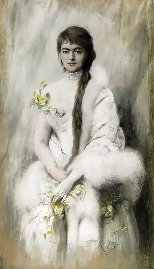 匈牙利人物肖像画艺术家约瑟夫科佩绘画作品