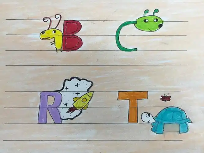 葛塘小学三年级英语字母卡片创意制作比赛