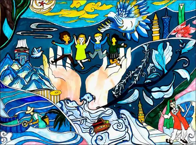 我校在2023年第三届中国东盟青少年绘画展活动中喜获佳绩