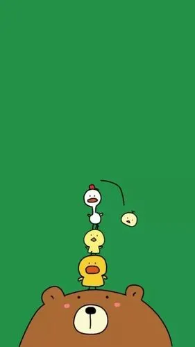 绿色#系列#壁纸#卡通#可爱小清新～韩国line