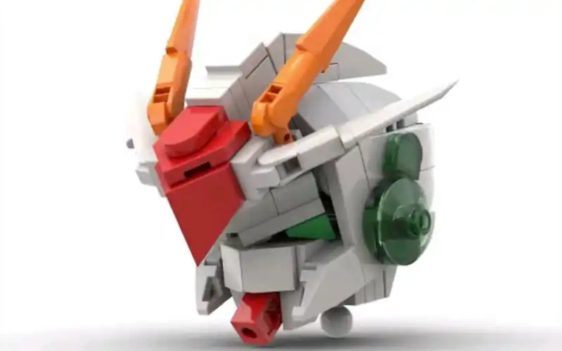 乐高积木moc高达00机甲头雕创意拼搭