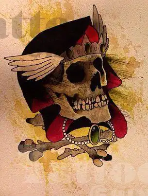 骷髅纹身图案寓意着死亡和重生 - 纹身集市