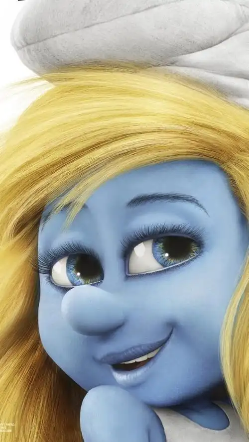 可爱卡通蓝精灵手机壁纸