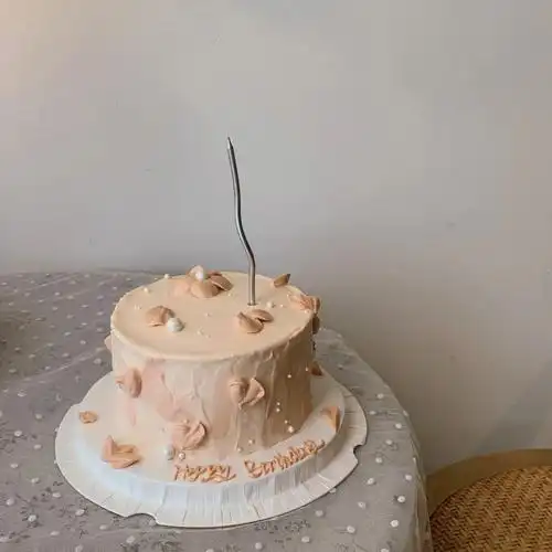 五寸复古裱花蛋糕