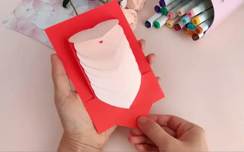 女神节告白抽拉卡片,小机关瀑布贺卡惊喜满满