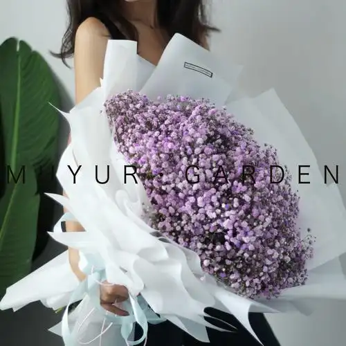 抖音网红满天星花束鲜花生日礼物