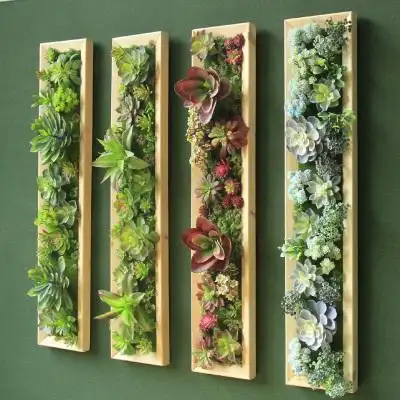 墙上装饰品植物仿真绿植壁挂餐桌墙面绿色植物墙饰墙壁装饰挂件