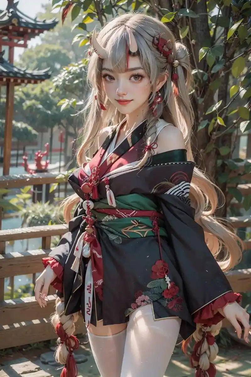 百鬼绫目.#cosplay #ai绘画 #二次元少女 #ai生成图 #动漫少女