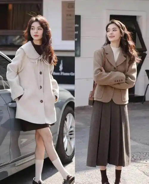 秋冬限定色"棕咖"好美!另一种搭配方式,白色又浪漫