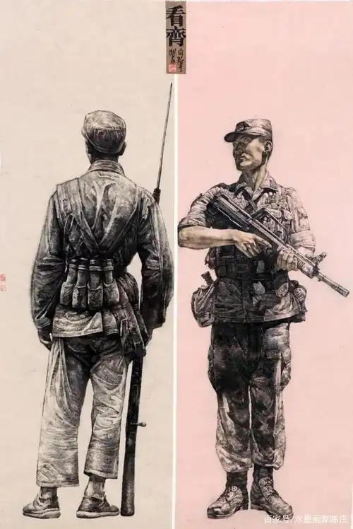中国画|造型的力度!军旅画家许向群
