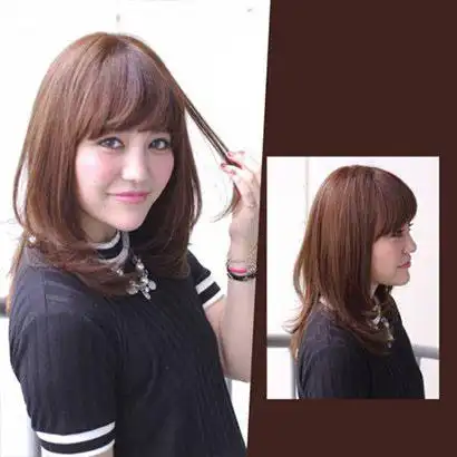 超好看女生染巧克力色染发 不信你试试