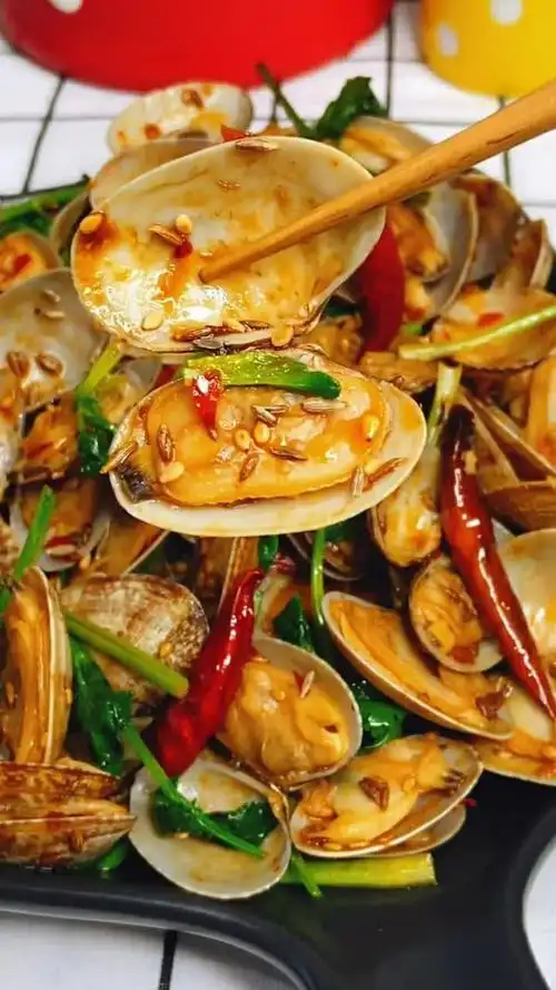 夏天的美食,辣炒花蚬子,真的是太好吃了