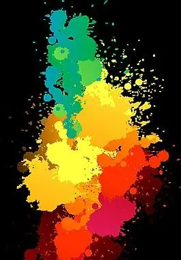 创意多彩喷绘海报设计