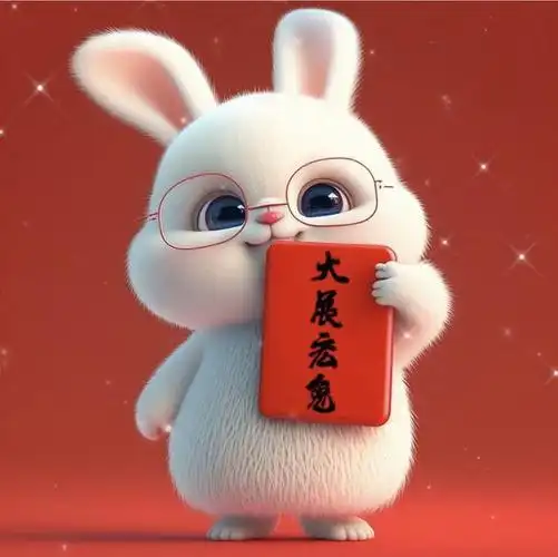 爆可爱的红红火火兔年3d兔子头像_网易订阅