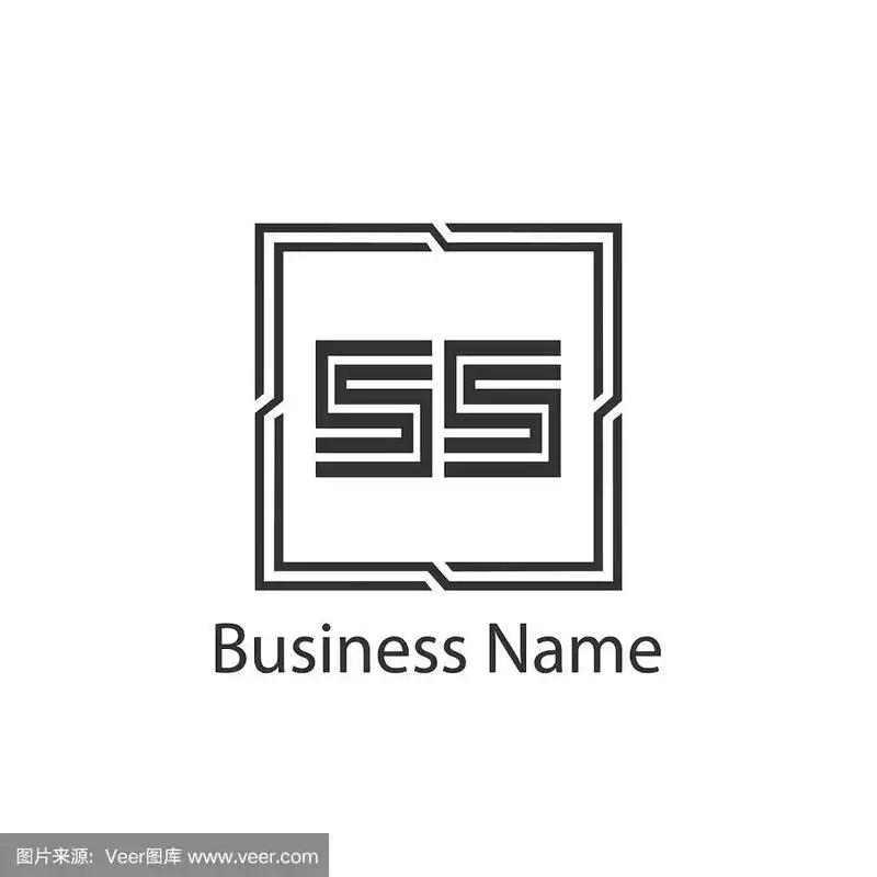 首字母ss标志模板设计