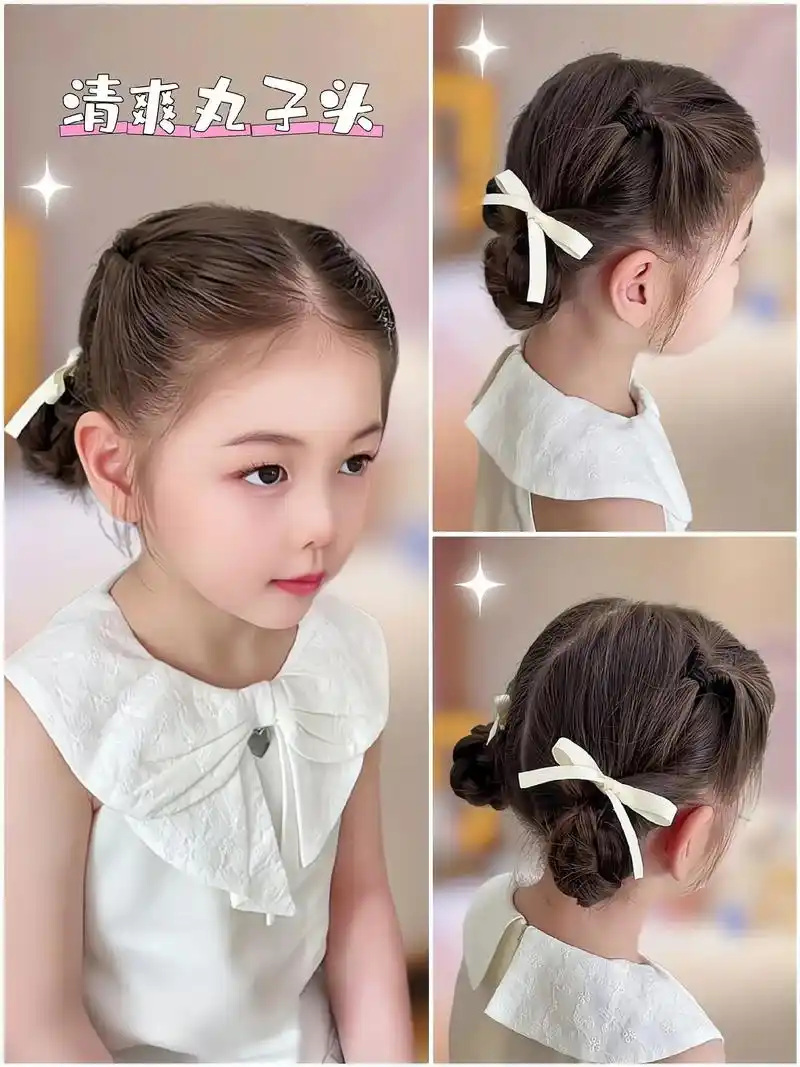 吧~#儿童编发 #夏日清凉发型 #生女儿就是用来打扮的 #小辫小辫扎起