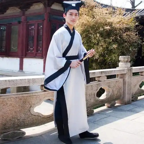 古代书生汉服男宁采臣公孙策 许仙孔子道士古装秀才衣服演出服装