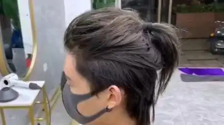 男士发型推荐一款男士发型接发马尾辫子