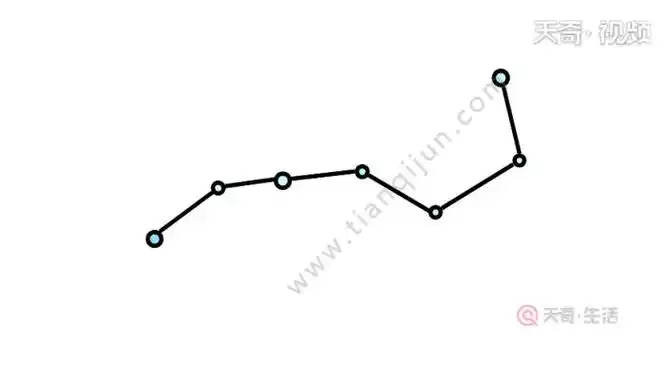 北极星和北斗七星简笔画怎么画