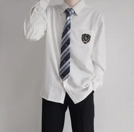 衬衫海与与月领带原创设计正统dk班服男学生领带