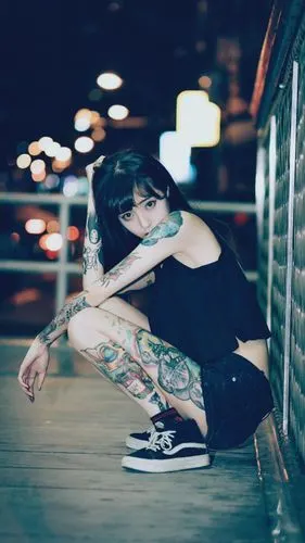 超好看的纹身系美女壁纸