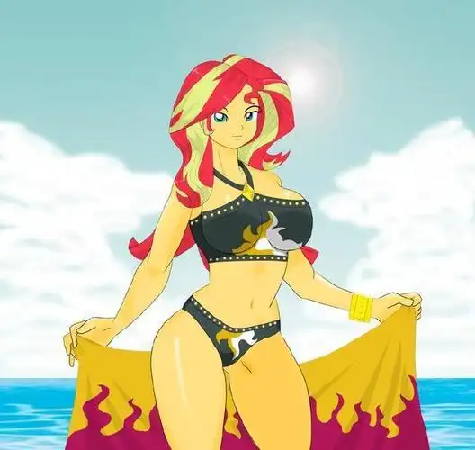 小马宝莉五位小马泳装形象嘉儿大秀马甲线余晖烁烁身材超棒