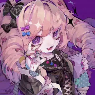 女生超酷动漫头像暗黑系图片