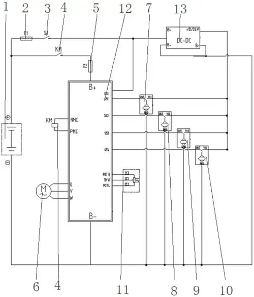 一种非接触式电动叉车起重操纵装置