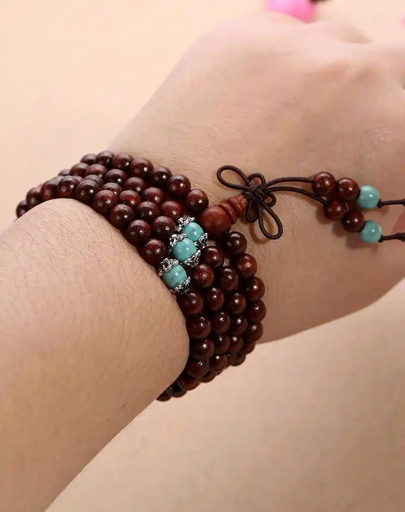 一品望家 酸枝木佛珠手串(108颗0.6cm)