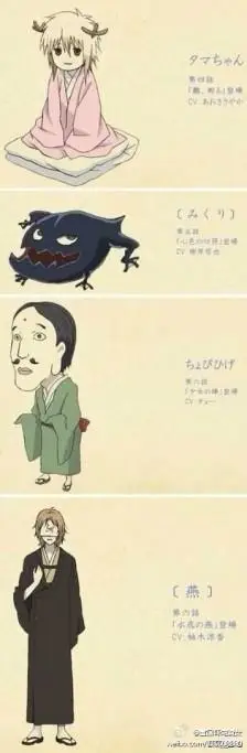 【#夏目友人帐#妖怪图鉴】大家有没有自己喜欢的妖怪?