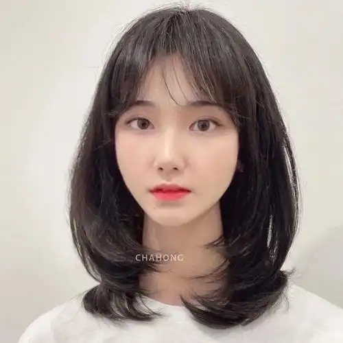 脸大适合的发型