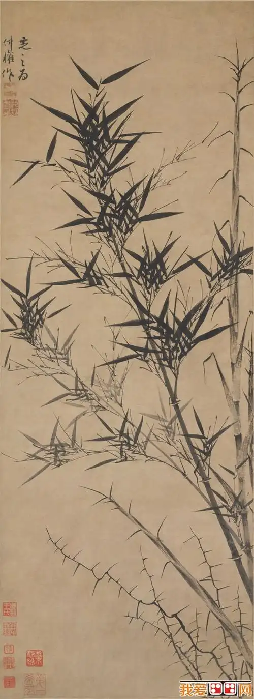 元代墨竹家顾安作品赏析(2)_中国名画_百科_我爱画画网_一个免费学