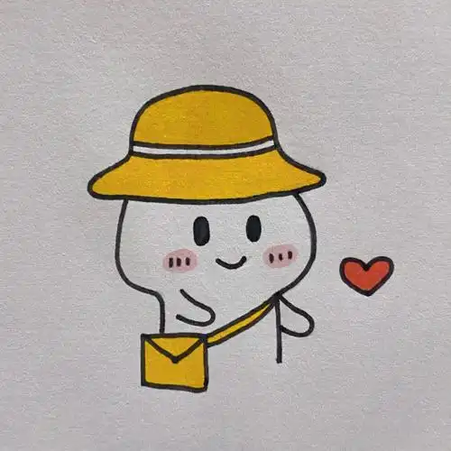 长草颜团子简笔画教程