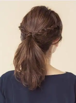 女生高马尾烫发图片大全_烫发_女生发型大全