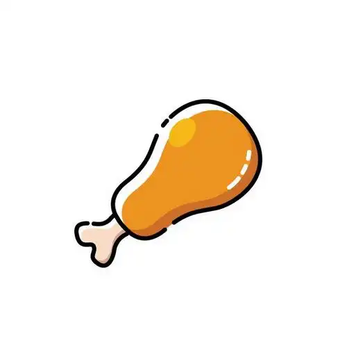 mbe风格鸡腿西餐美食图片免抠素材