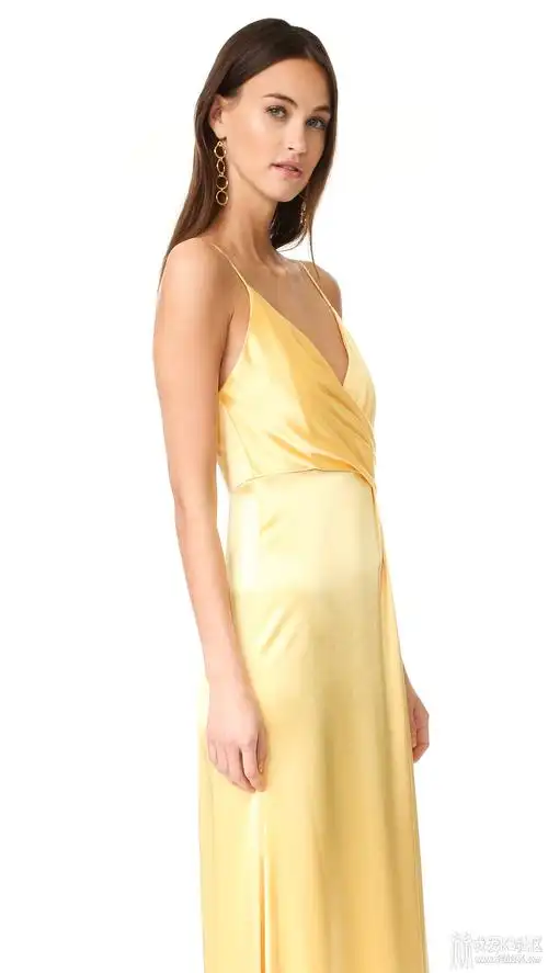 缎面衬裙礼服-丝绸物品爱好者