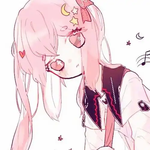 动漫头像女软妹少女心可爱粉